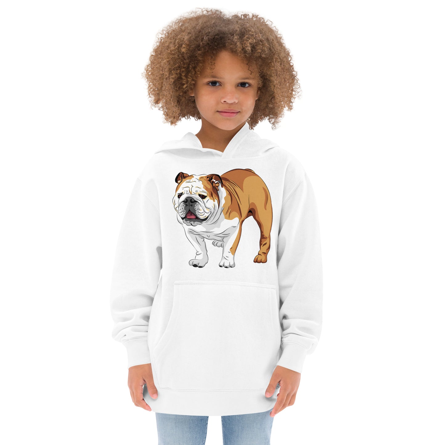 Cool English Bulldog Dog Hoodie, No. 0129