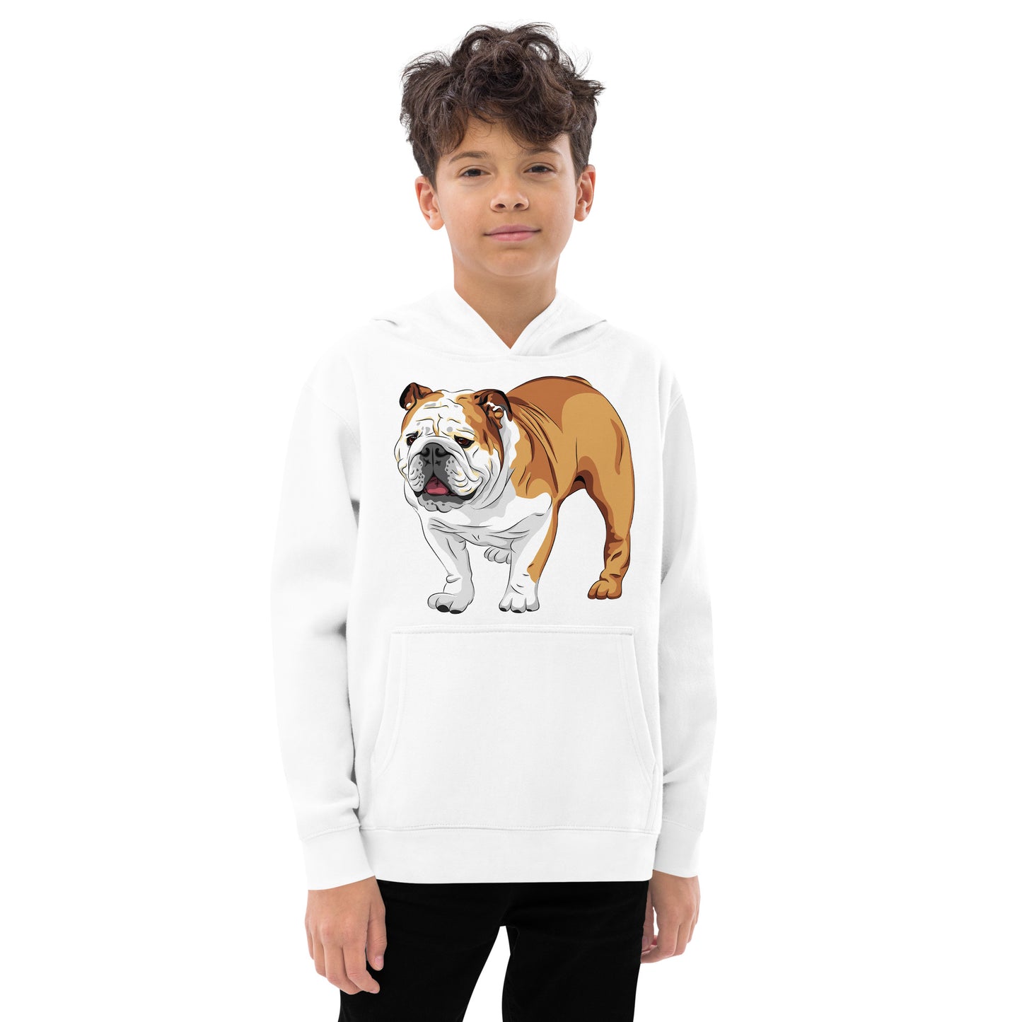 Cool English Bulldog Dog Hoodie, No. 0129