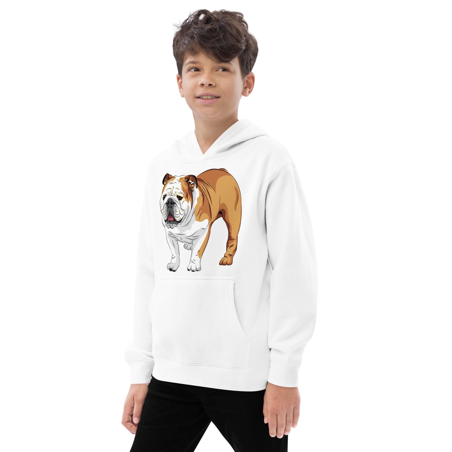 Cool English Bulldog Dog Hoodie, No. 0129