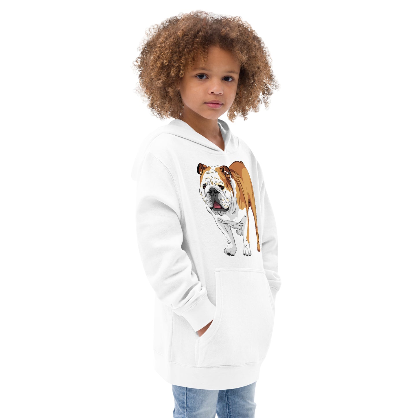 Cool English Bulldog Dog Hoodie, No. 0129