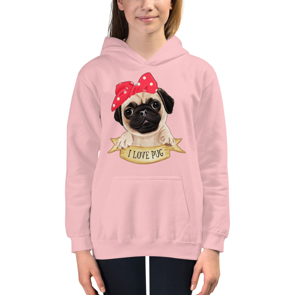 Lovely Pug Dog, Hoodies, No. 0480