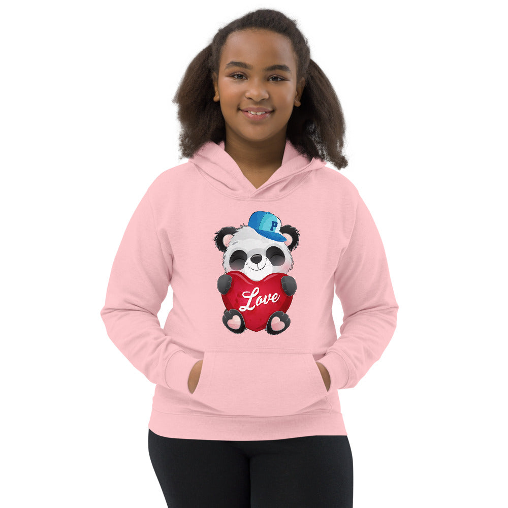 Panda with Heart, Hoodies, No. 0032