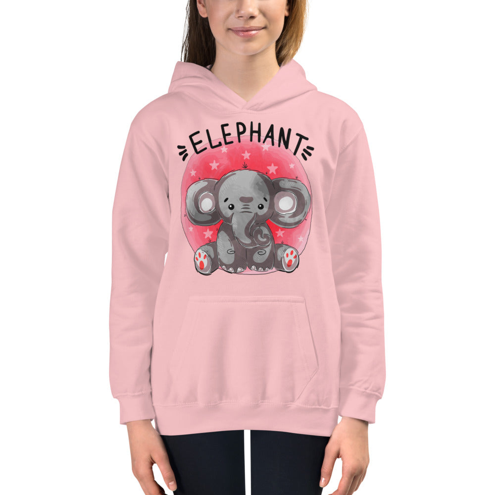 Indian Elephant, Hoodies, No. 0460