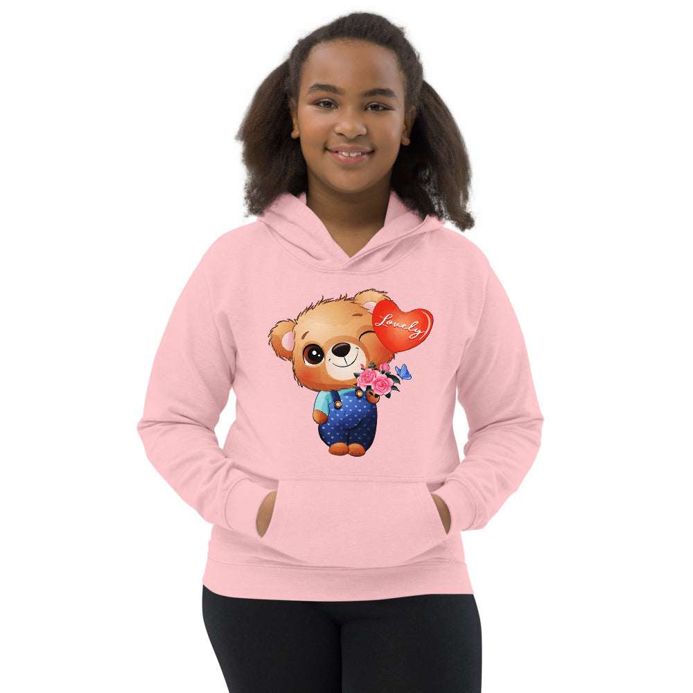 Little Bear Holding Balloon, Hoodies, No. 0026