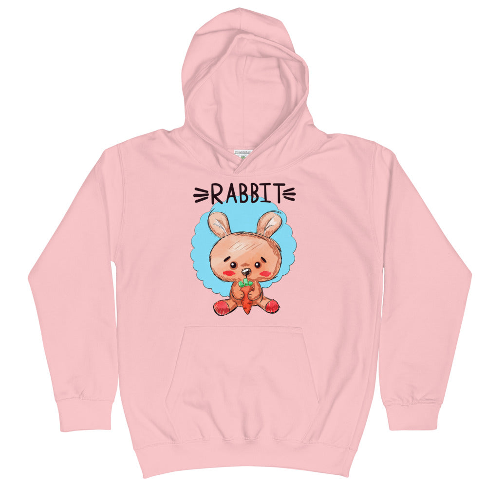 Rabbit with Carrot, Hoodies, No. 0491