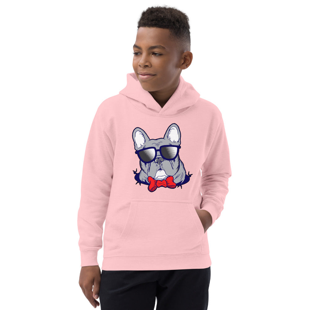 Cool French Bulldog Dog with Glasses, Hoodies, No. 0579