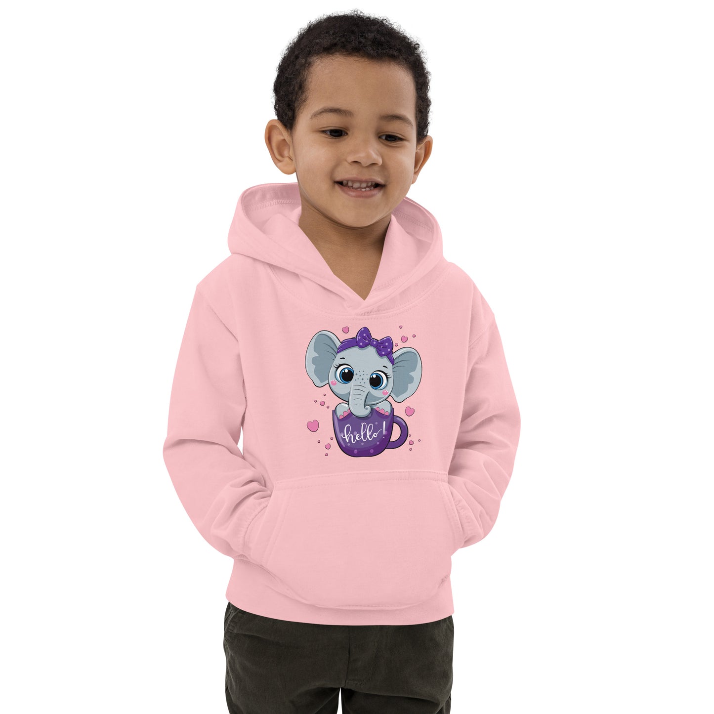 Baby Elephant inside Cup Hoodie, No. 0047