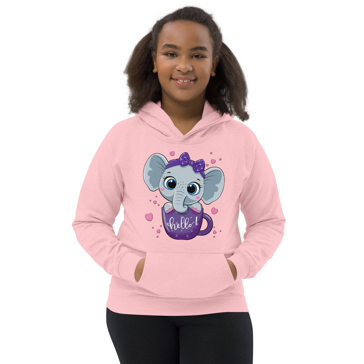 Baby Elephant inside Cup Hoodie, No. 0047