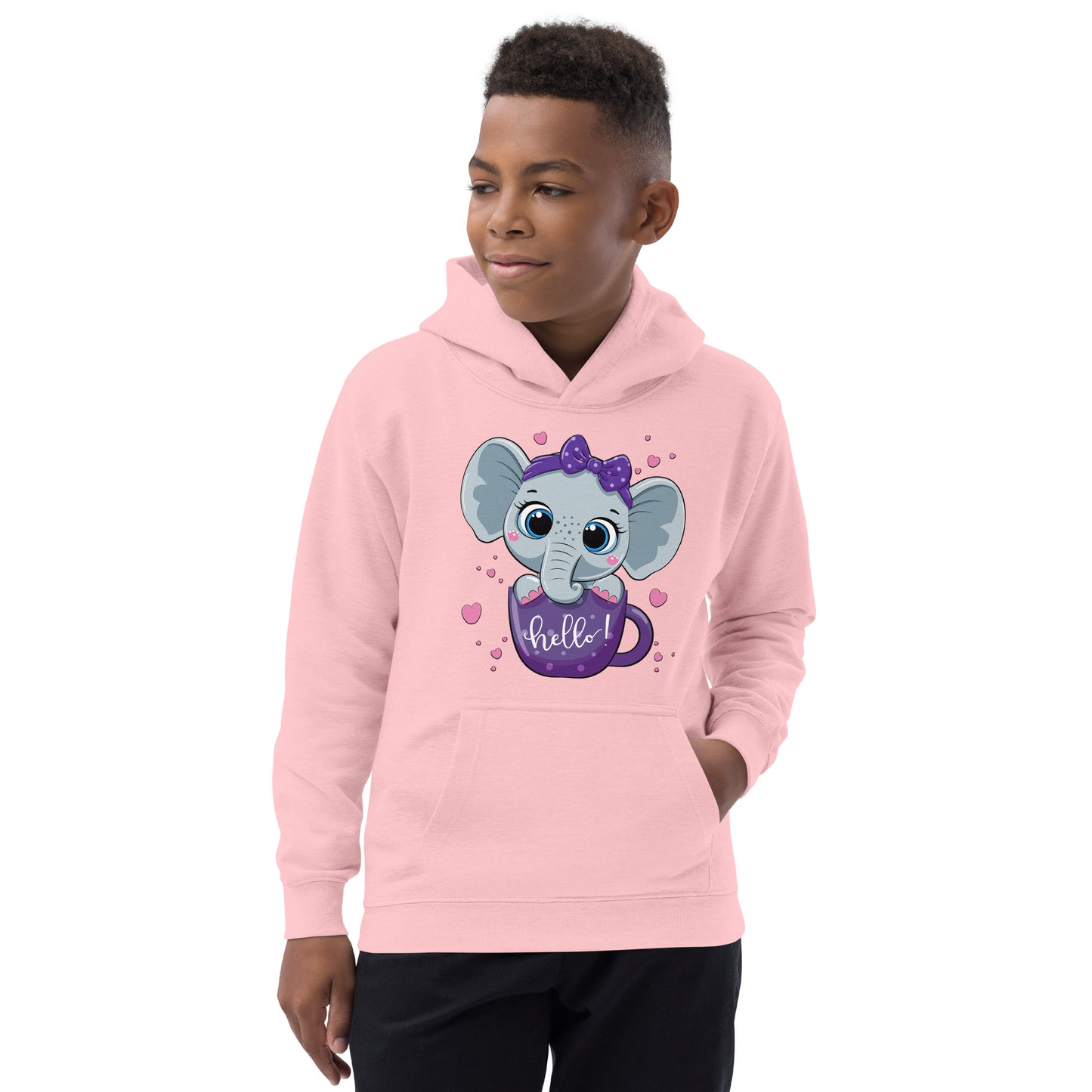 Baby Elephant inside Cup Hoodie, No. 0047