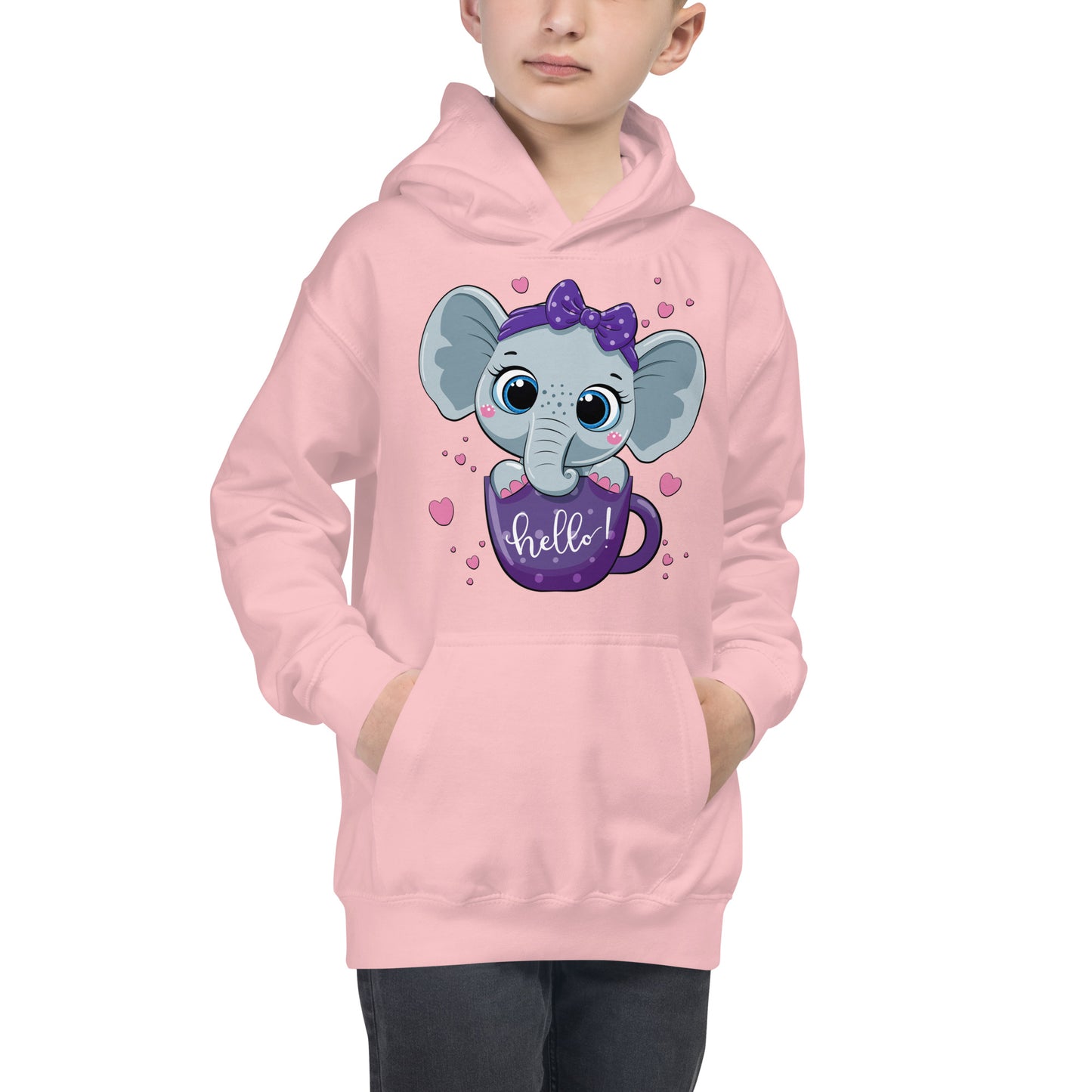 Baby Elephant inside Cup Hoodie, No. 0047