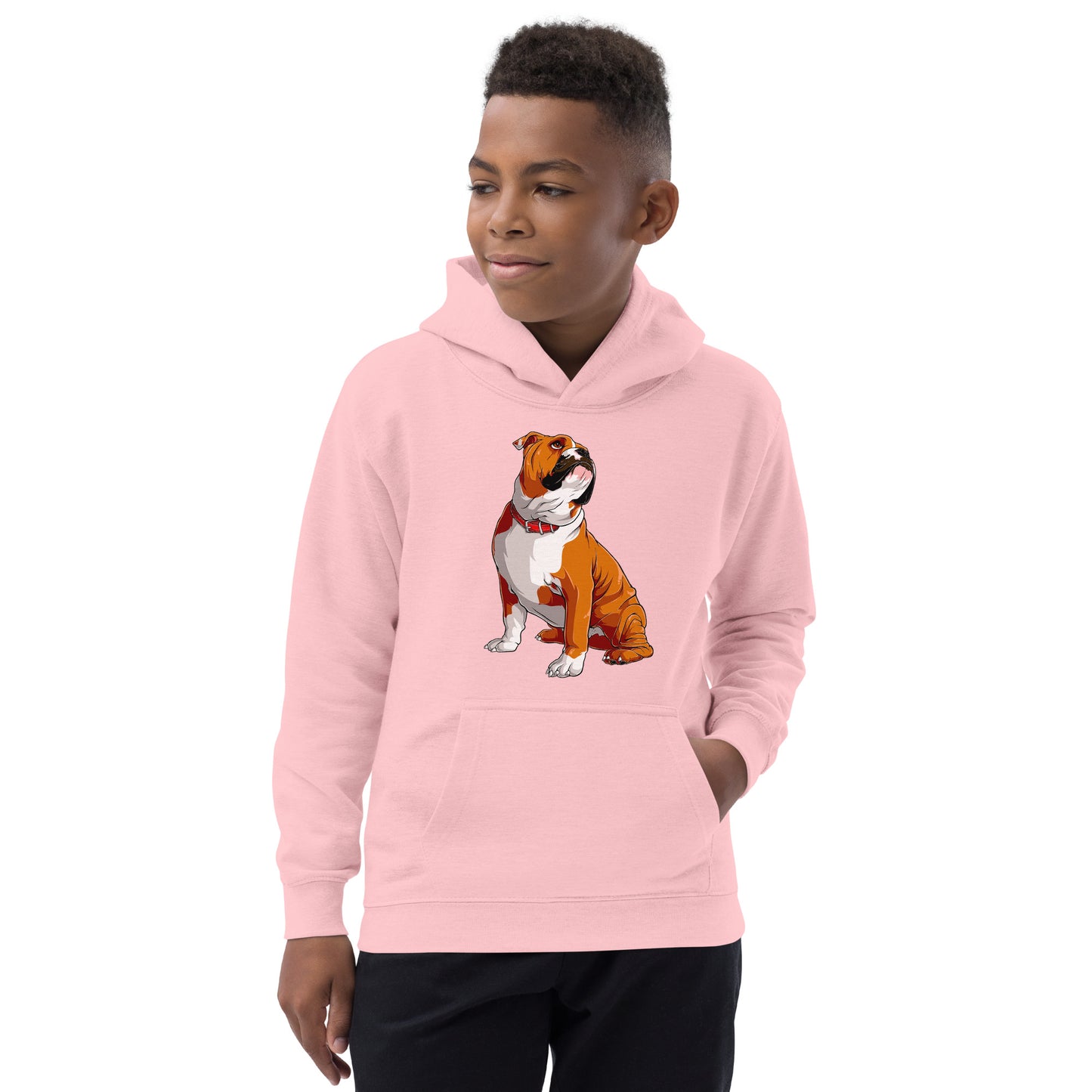 Cool English Bulldog Dog Hoodie, No. 0128