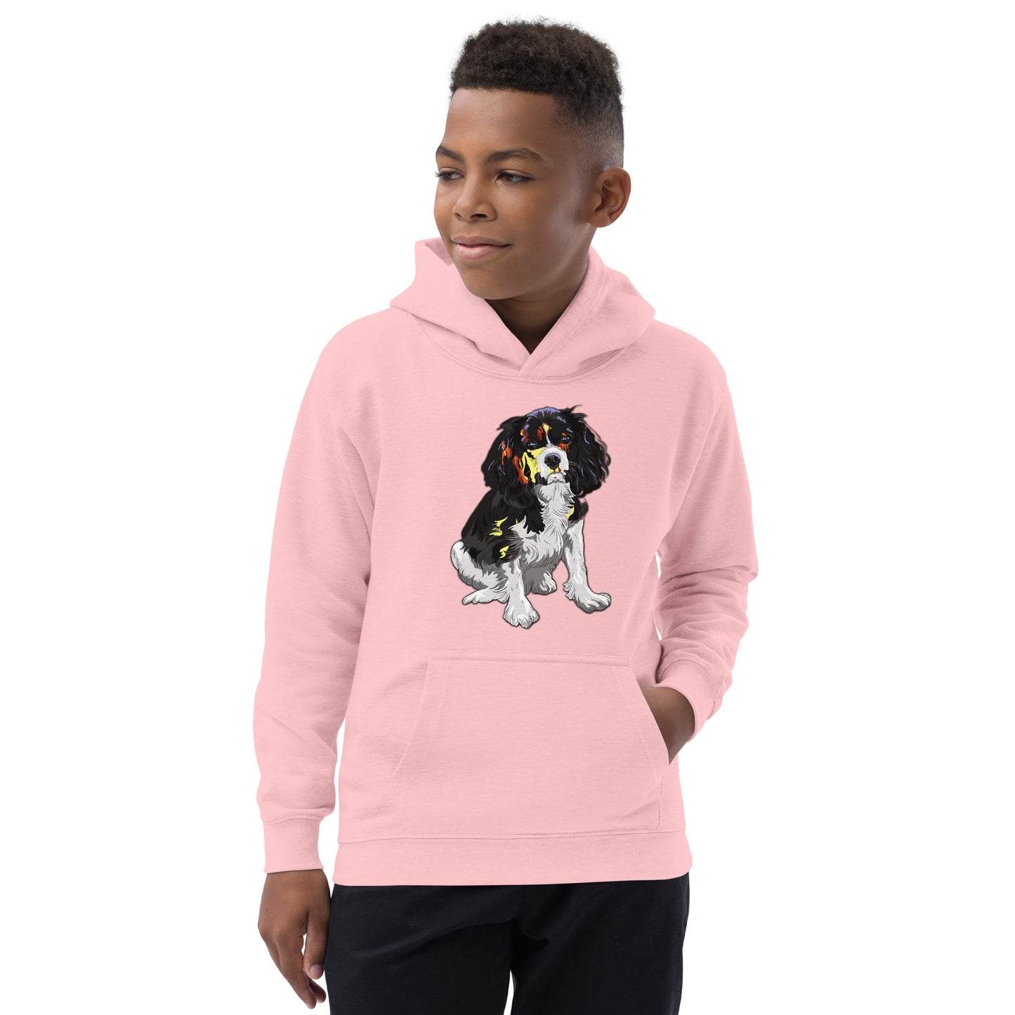 Cool Cavalier King Charles Spaniel Dog Hoodie, No. 0122