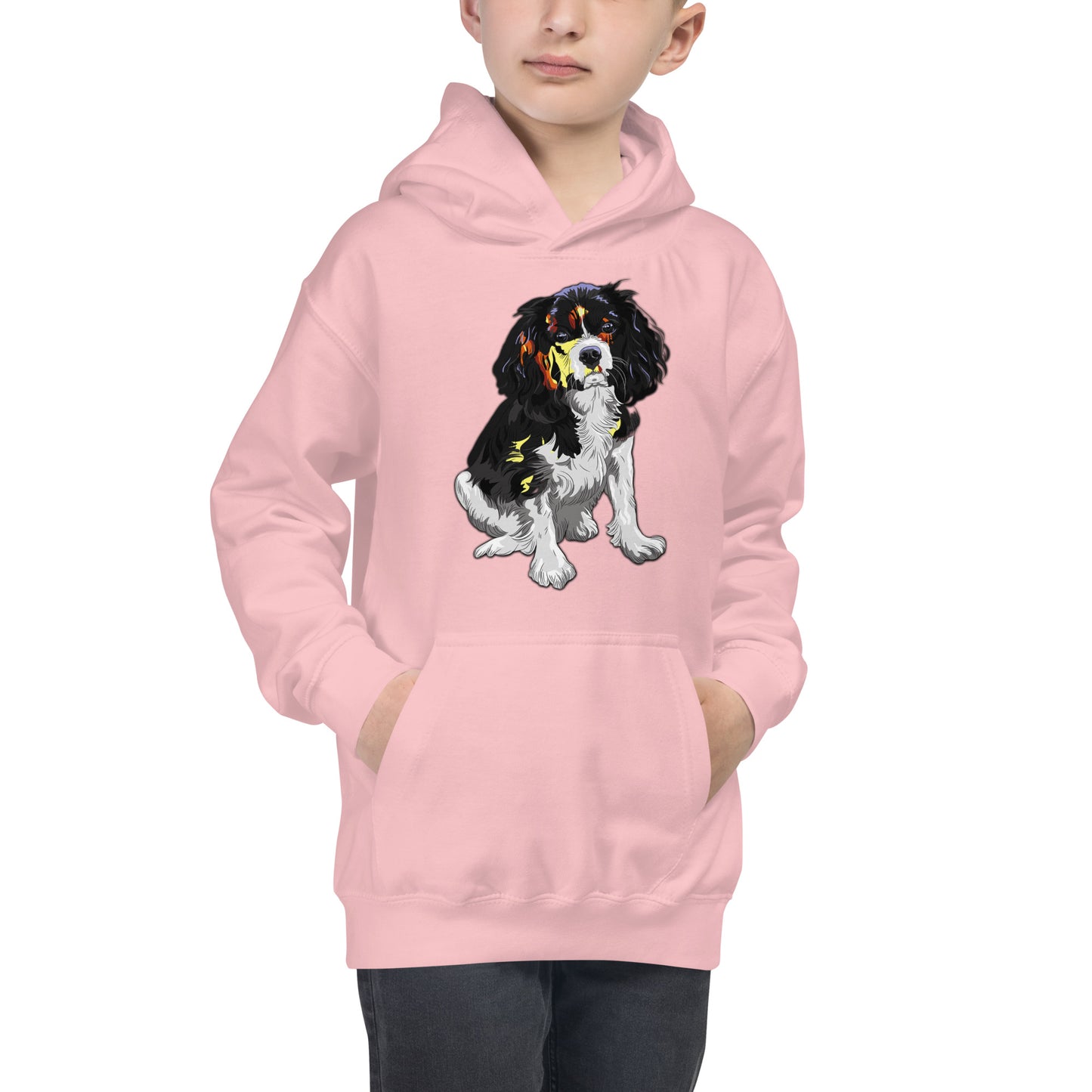 Cool Cavalier King Charles Spaniel Dog Hoodie, No. 0122