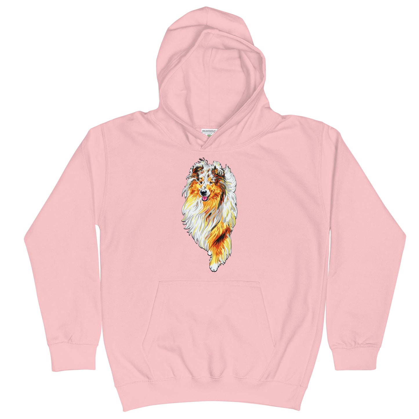 Rough Collie Dog Hoodie, No. 0560