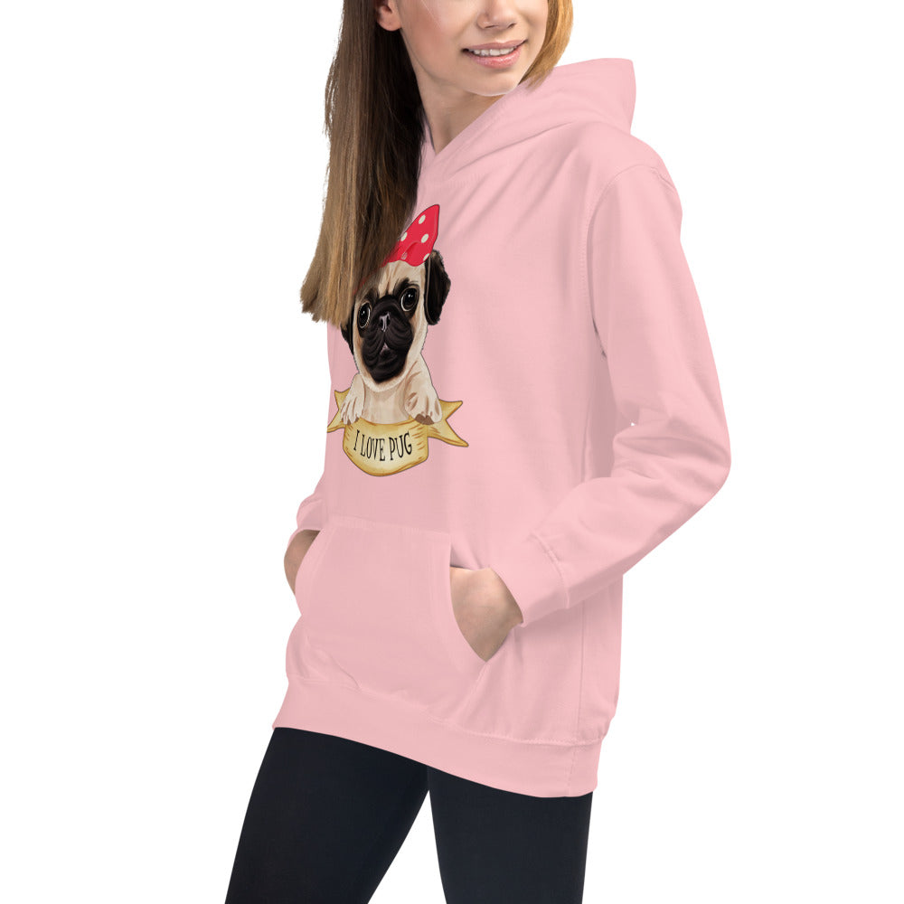 Lovely Pug Dog, Hoodies, No. 0480