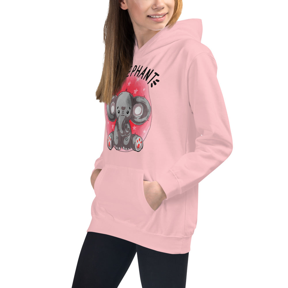 Indian Elephant, Hoodies, No. 0460