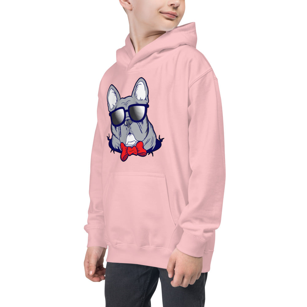 Cool French Bulldog Dog with Glasses, Hoodies, No. 0579