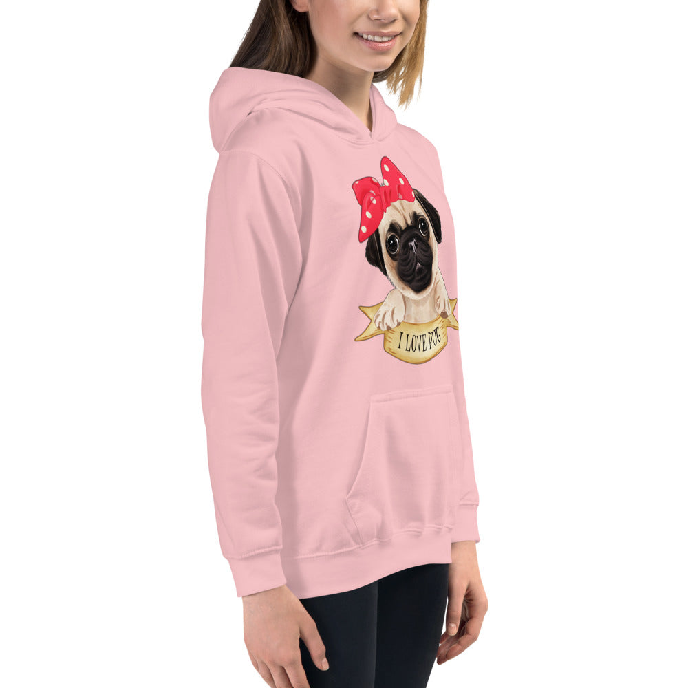 Lovely Pug Dog, Hoodies, No. 0480