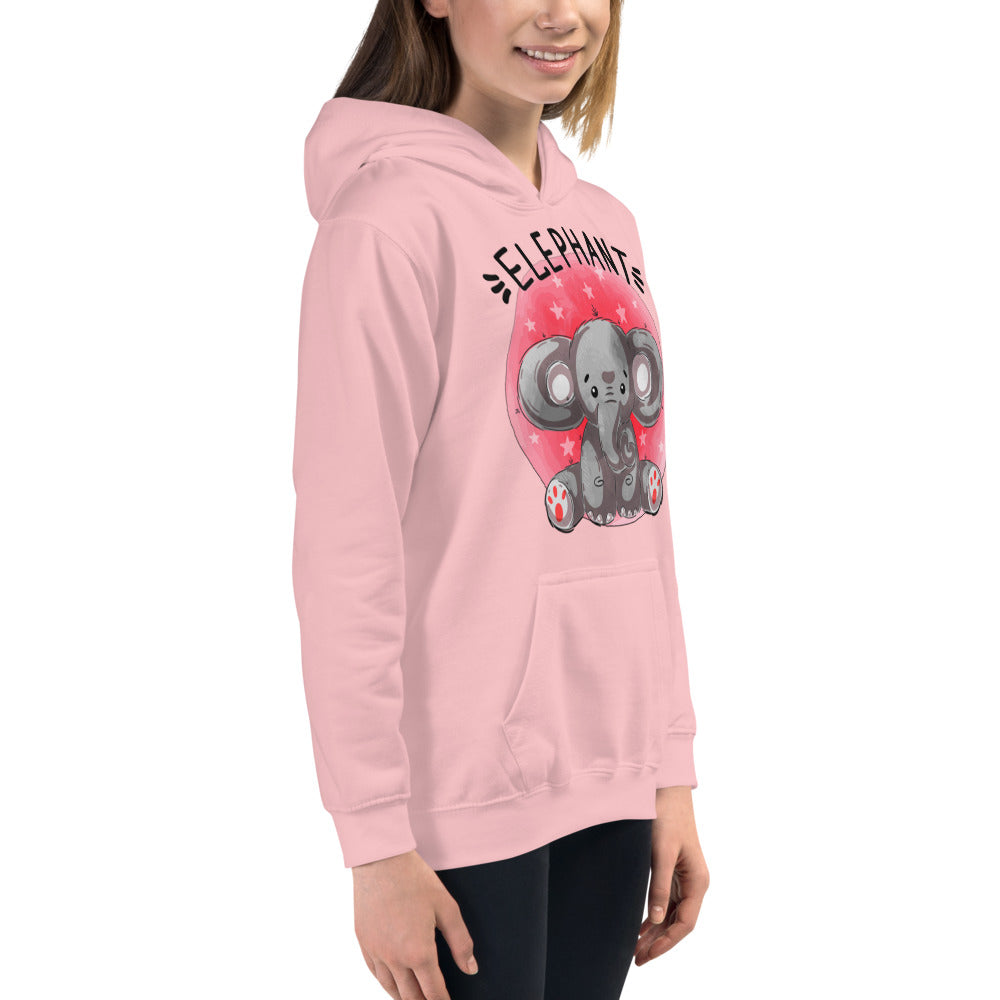 Indian Elephant, Hoodies, No. 0460