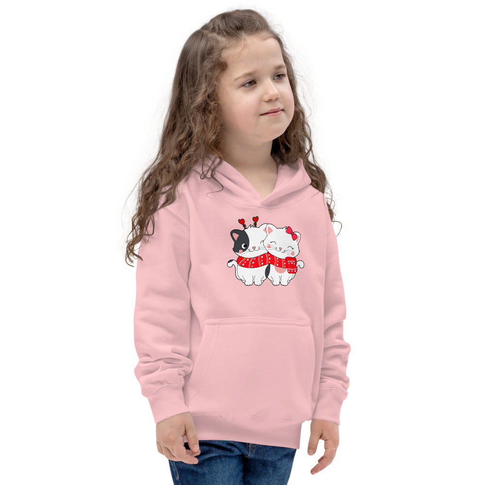 Lovely Couple Cats in Love, Hoodies, No. 0470