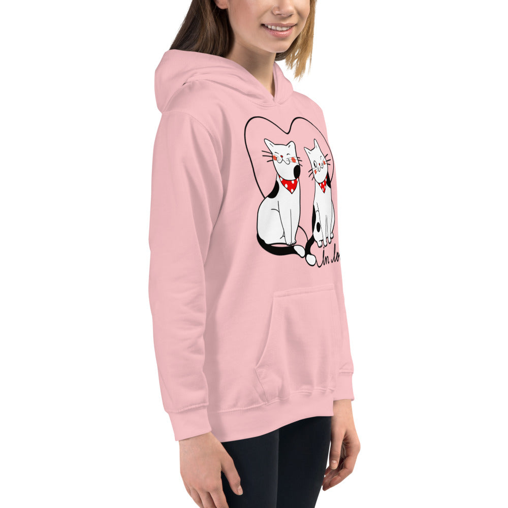 Couple Kitten Cats in Love, Hoodies, No. 0137