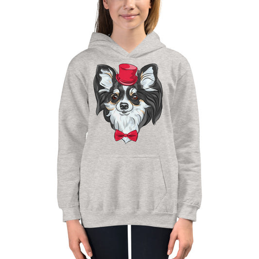 Chihuahua dog wears a red tie, Hoodies, No. 0112