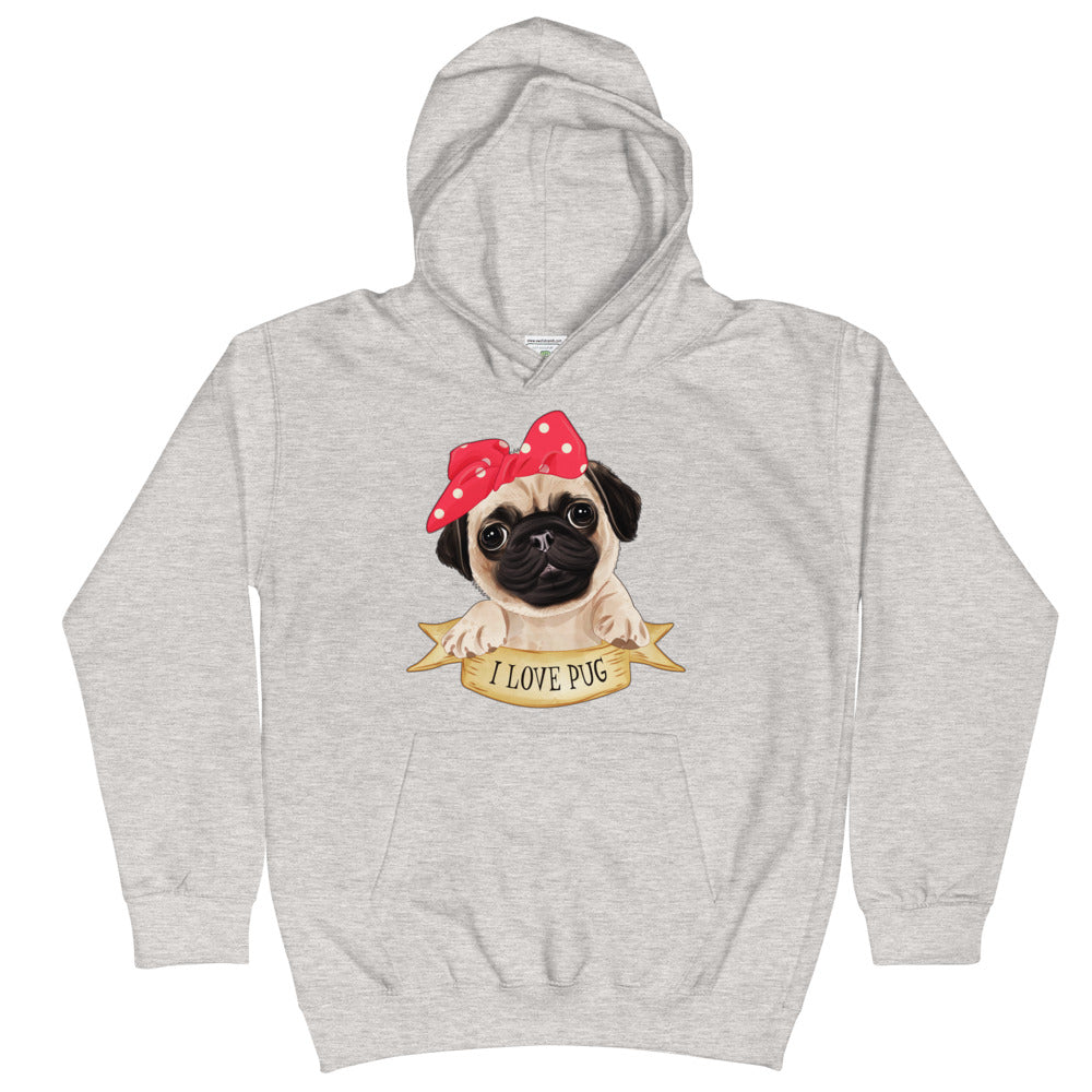 Lovely Pug Dog, Hoodies, No. 0480