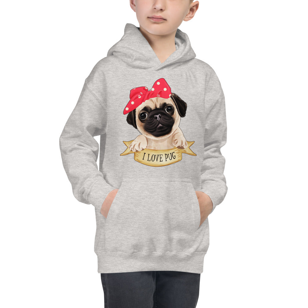 Lovely Pug Dog, Hoodies, No. 0480