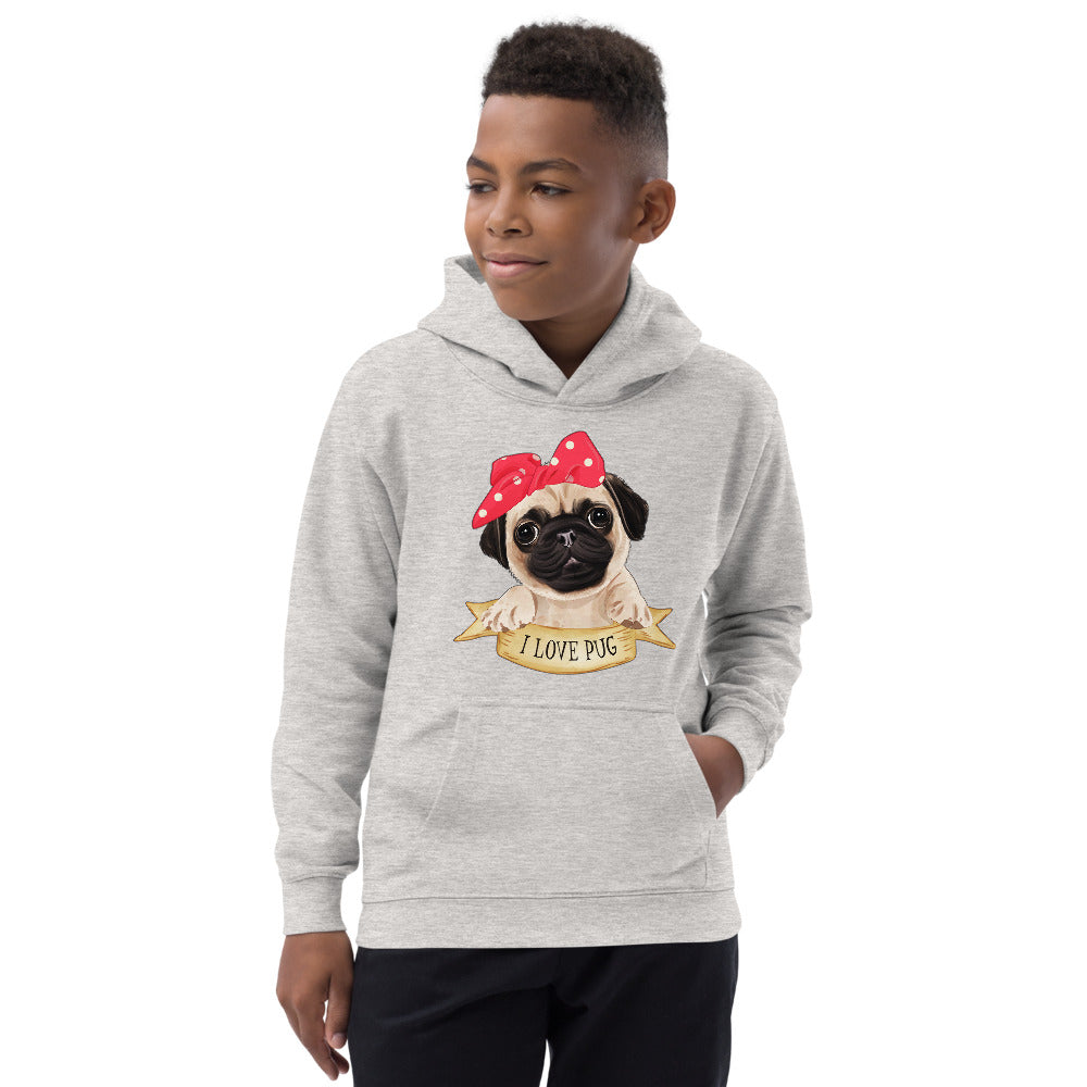 Lovely Pug Dog, Hoodies, No. 0480