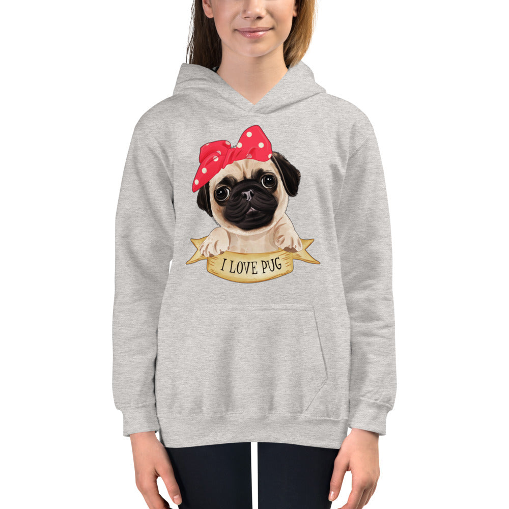 Lovely Pug Dog, Hoodies, No. 0480