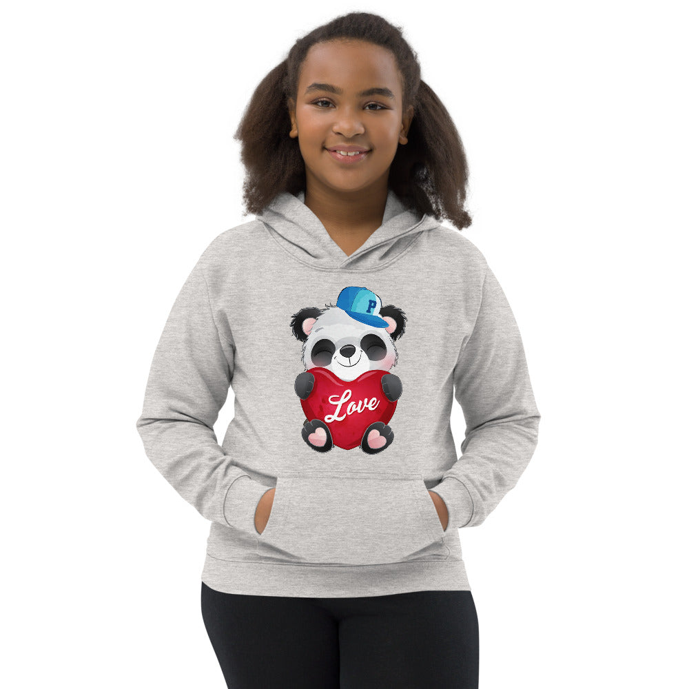 Panda with Heart, Hoodies, No. 0032