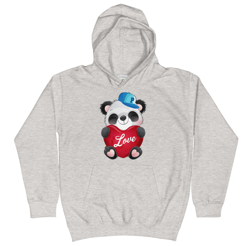 Panda with Heart, Hoodies, No. 0032