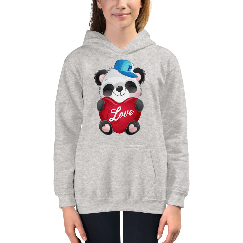 Panda with Heart, Hoodies, No. 0032