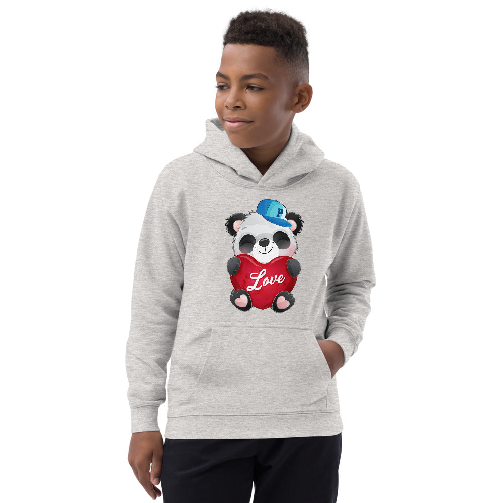 Panda with Heart, Hoodies, No. 0032