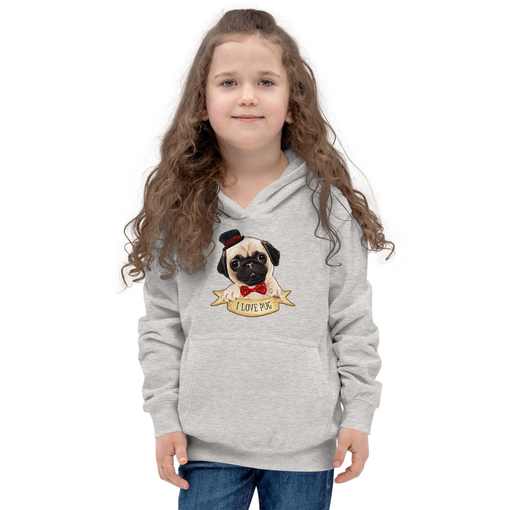 I Love Pug Dog, Hoodies, No. 0459