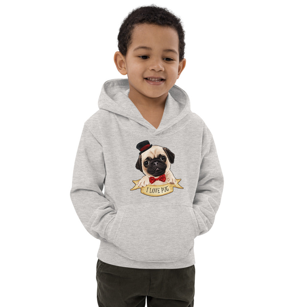 I Love Pug Dog, Hoodies, No. 0459