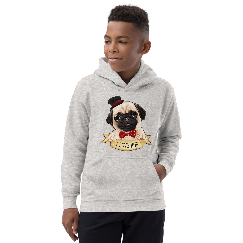 I Love Pug Dog, Hoodies, No. 0459