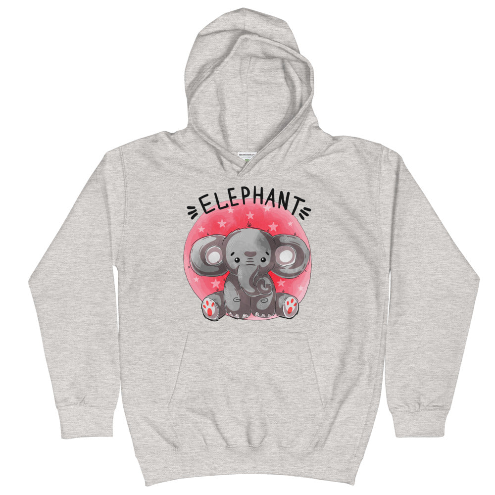 Indian Elephant, Hoodies, No. 0460