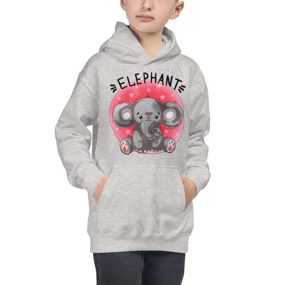 Indian Elephant, Hoodies, No. 0460