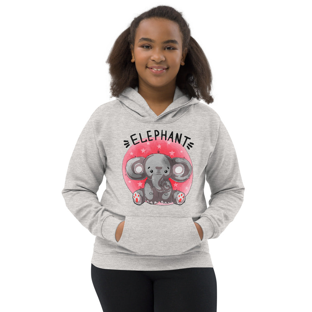 Indian Elephant, Hoodies, No. 0460