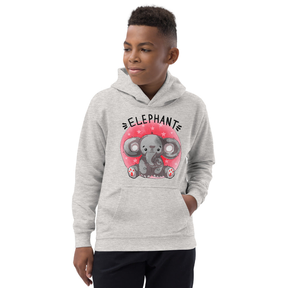 Indian Elephant, Hoodies, No. 0460