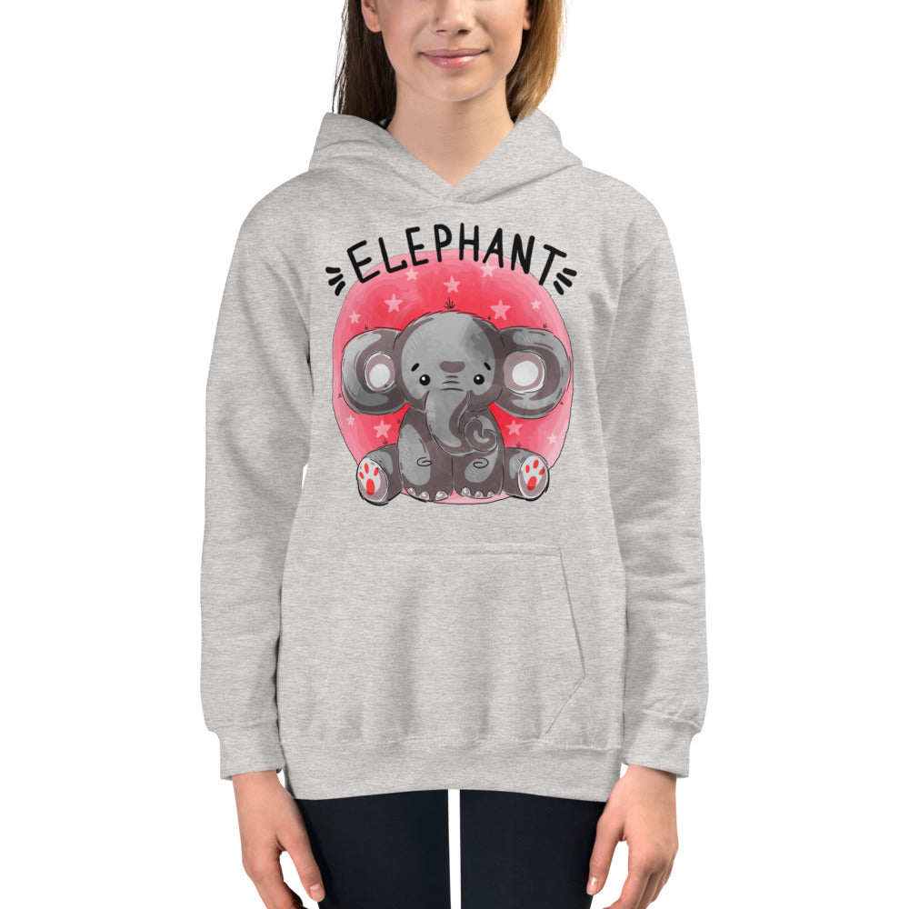 Indian Elephant, Hoodies, No. 0460