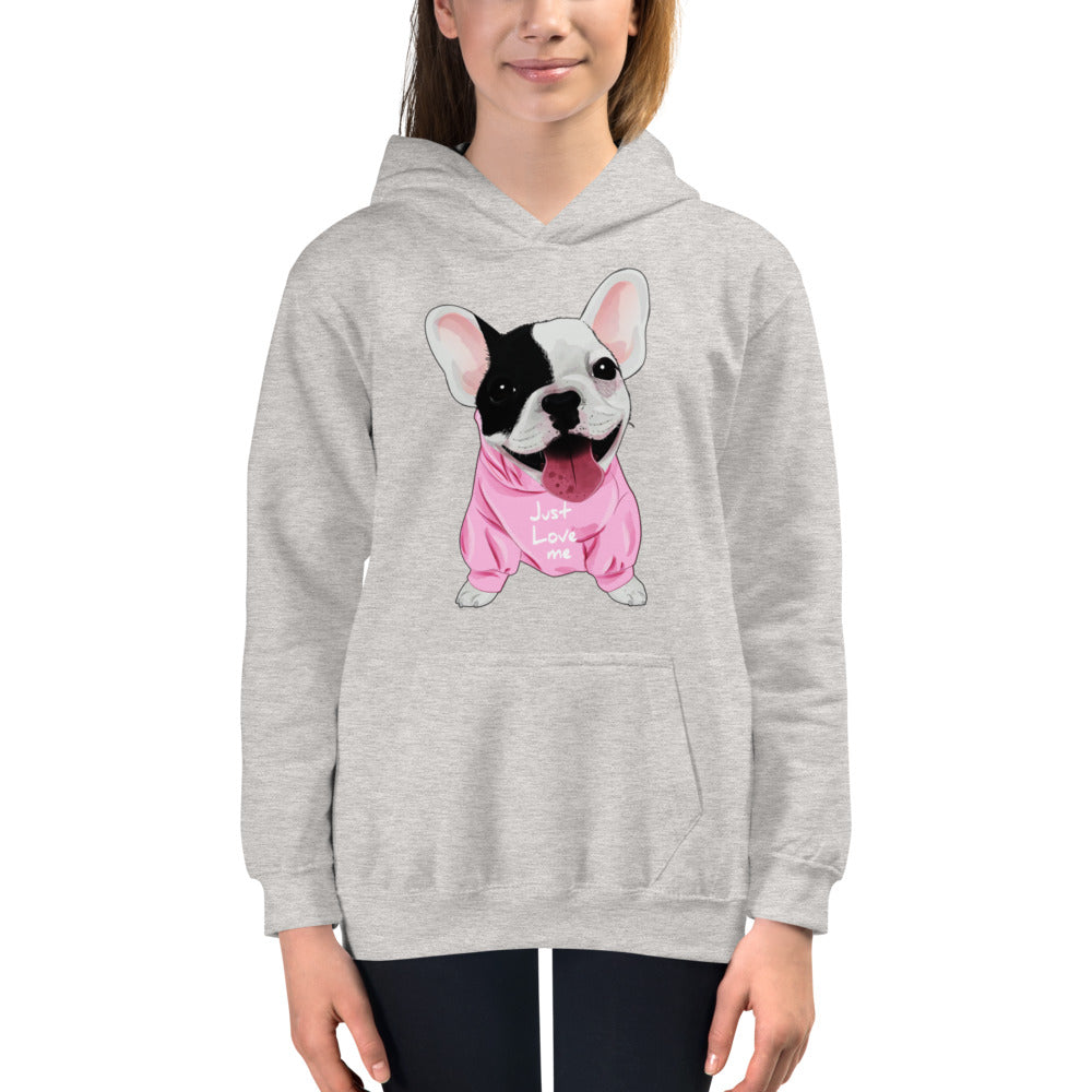 Just Love Me Cute French Bulldog Puppy, Hoodies, No. 0461