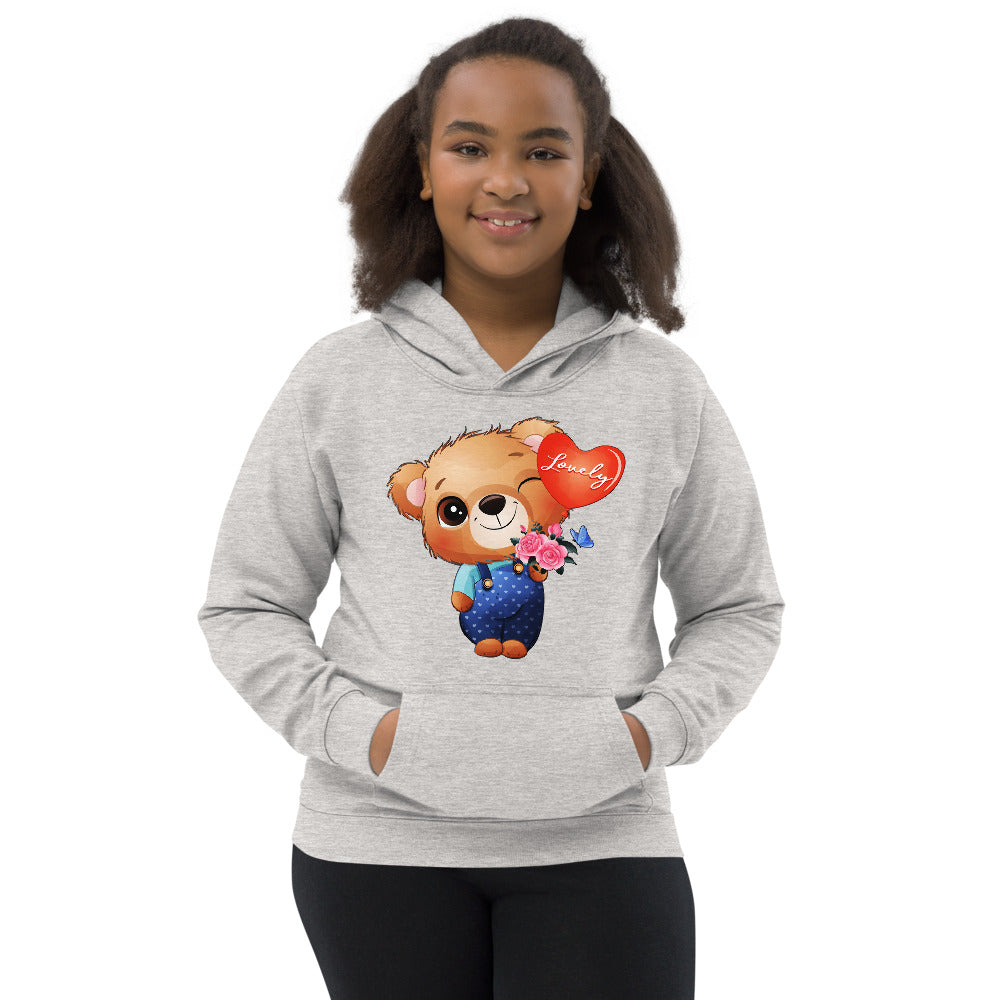 Little Bear Holding Balloon, Hoodies, No. 0026