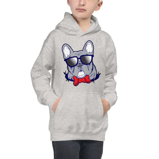 Cool French Bulldog Dog with Glasses, Hoodies, No. 0579