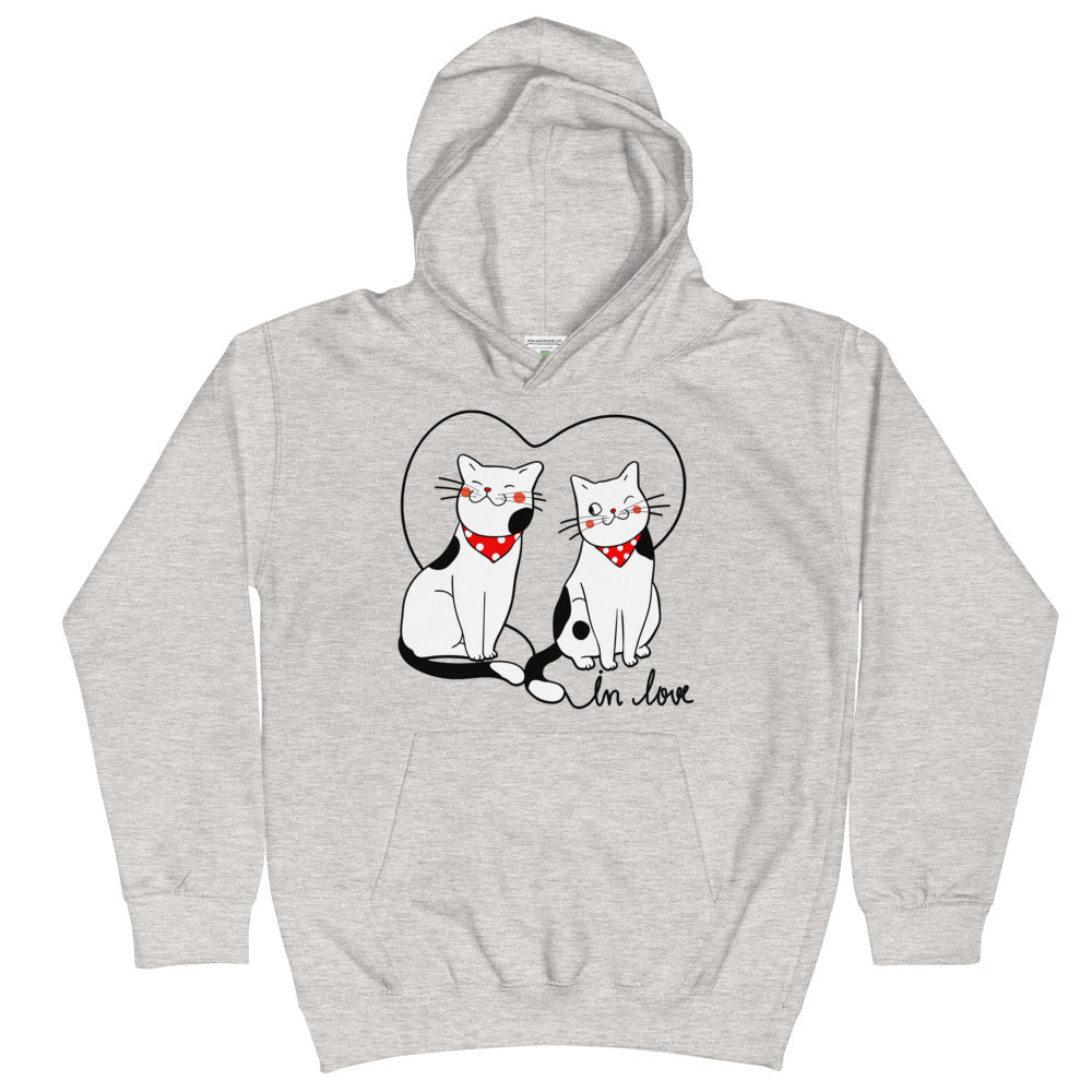 Couple Kitten Cats in Love, Hoodies, No. 0137