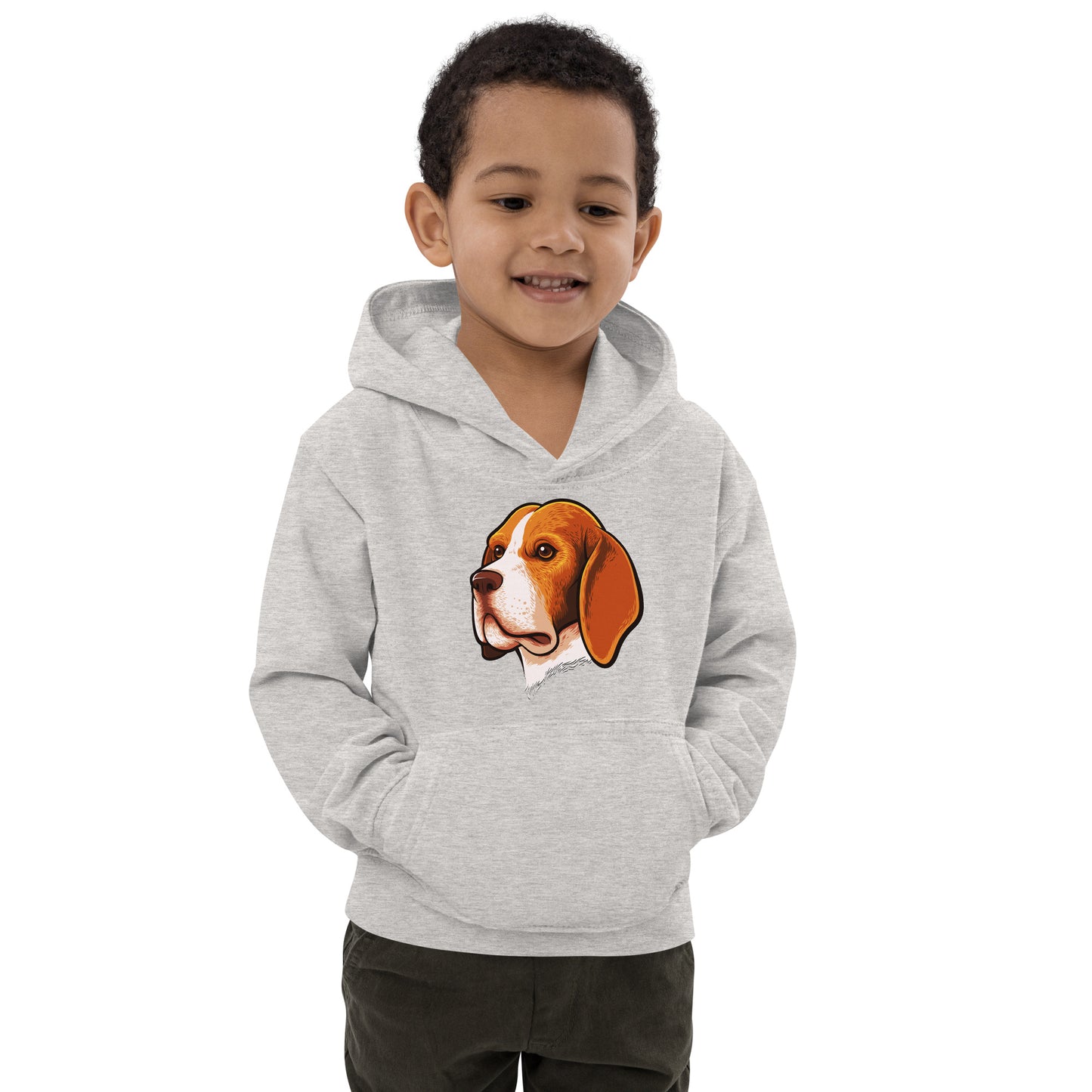 Beagle Dog Portrait Hoodie, No. 0105