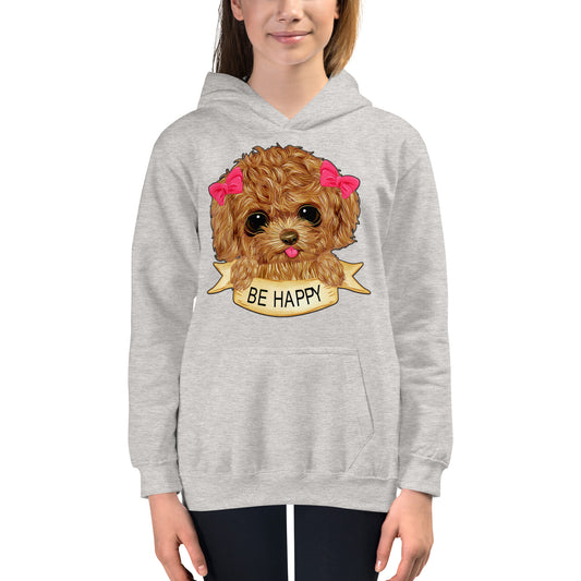 Happy Dog Puppy Hoodie, No. 0457