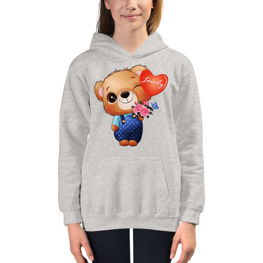 Little Bear Holding Balloon Hoodie, No. 0026