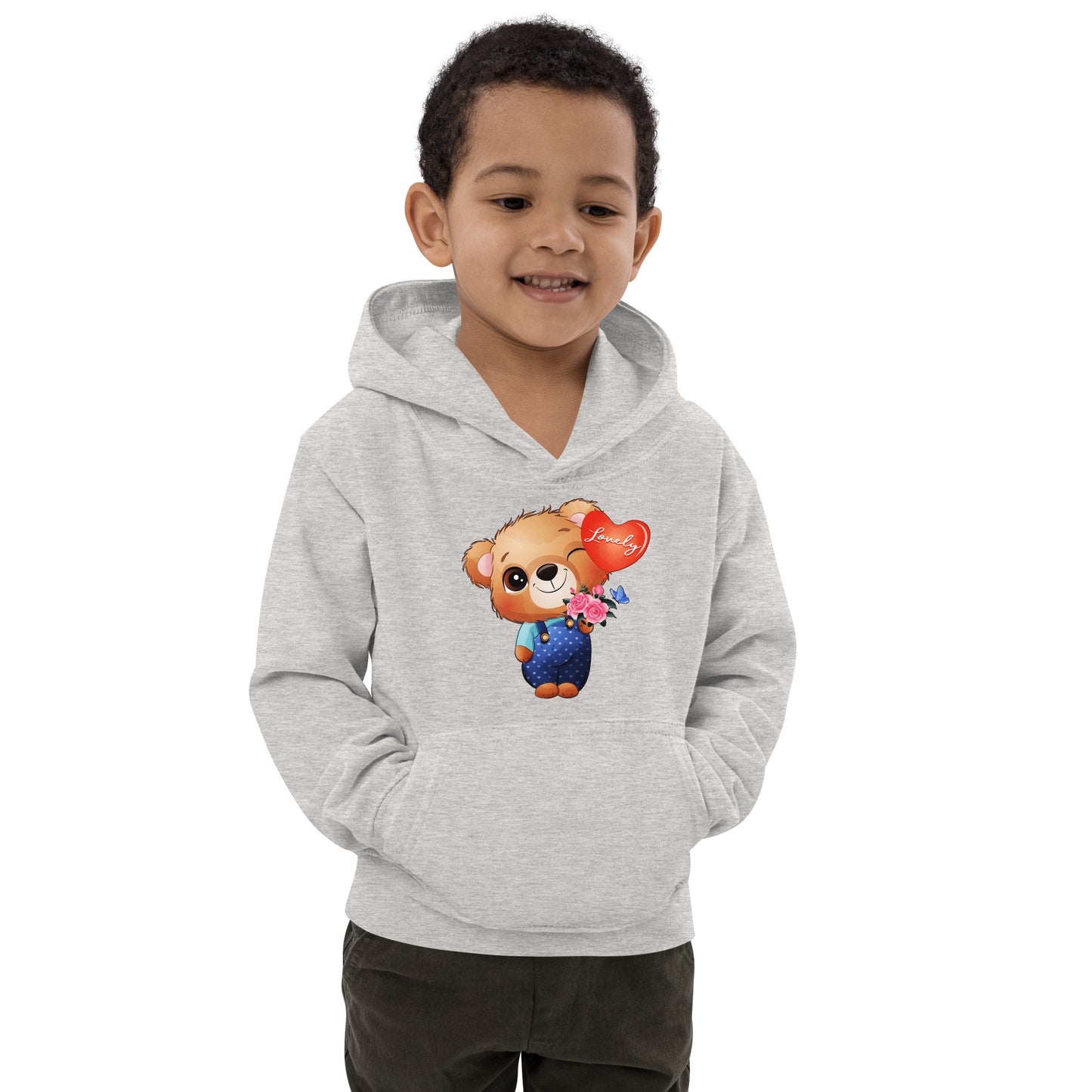 Little Bear Holding Balloon Hoodie, No. 0026